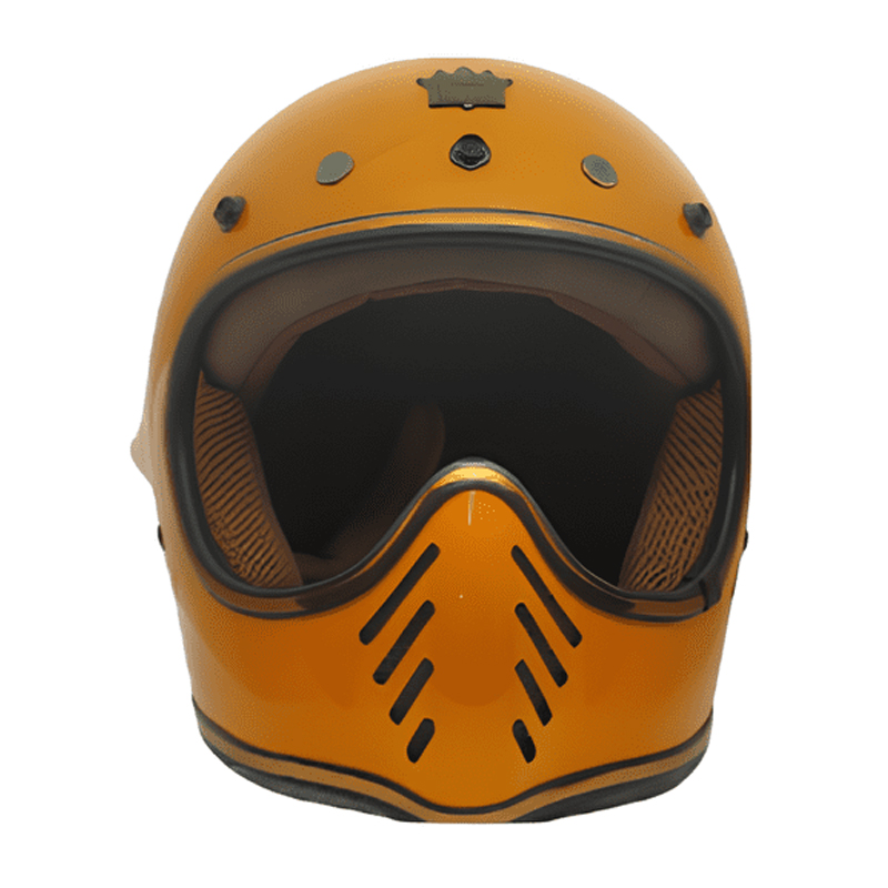 CASCO PARA MOTO - ROYAL H-01 / AMARILLO / BRILLO