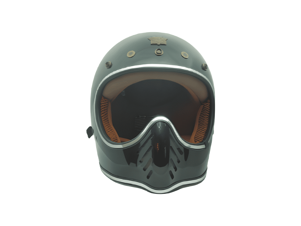 CASCO PARA MOTO - ROYAL H-01 / NEGRO / BRILLO