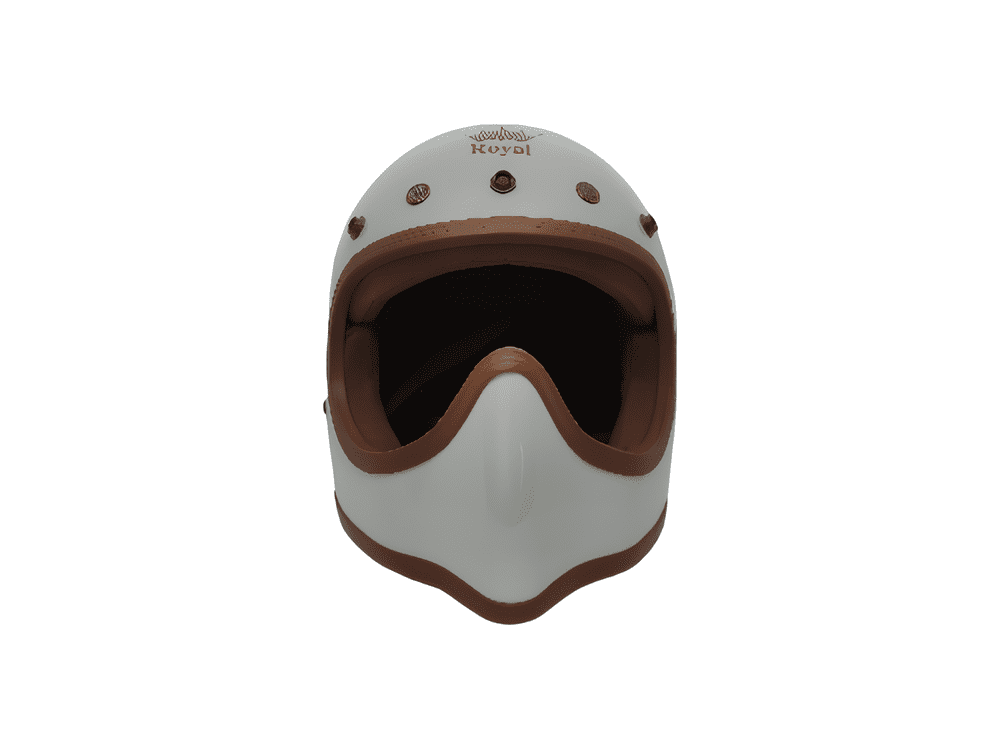 CASCO PARA MOTO / ROYAL M-140 / BLANCO / BRILLO