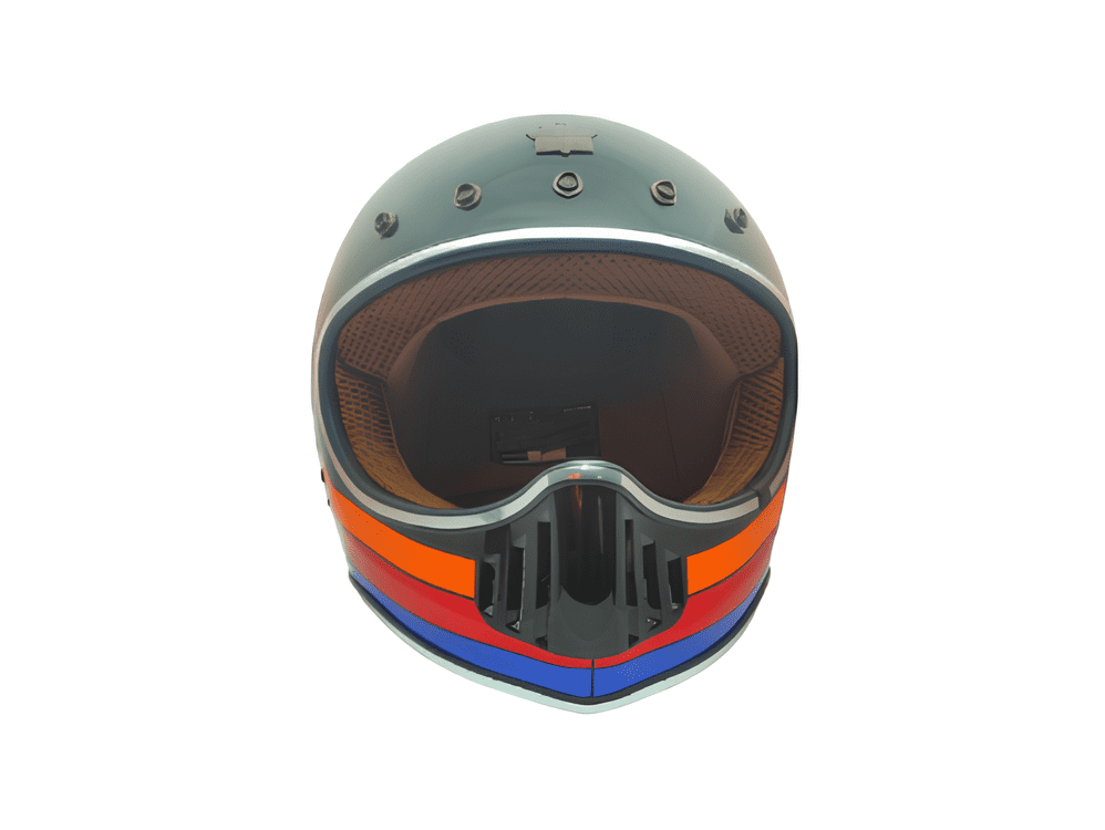CASCO PARA MOTO - ROYAL M-141 / ESTAMPADO / BRILLO
