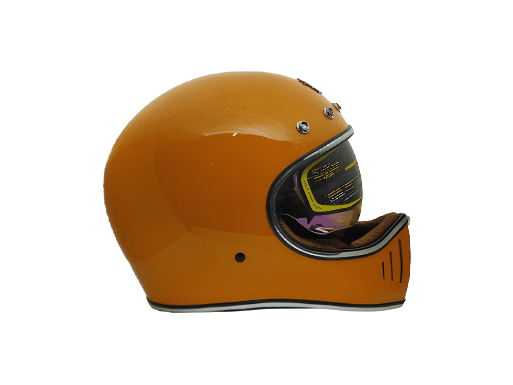 CASCO PARA MOTO - ROYAL M-141K / AMARILLO / BRILLO - Imagen 2
