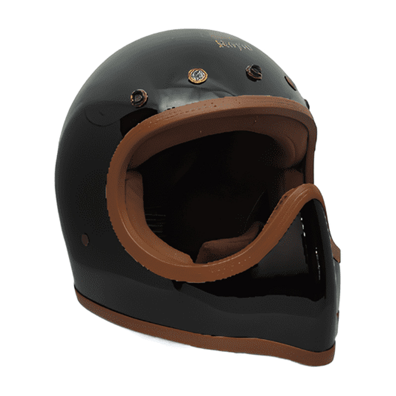 CASCO PARA MOTO / ROYAL M-140 / NEGRO / BRIILLO - Imagen 2