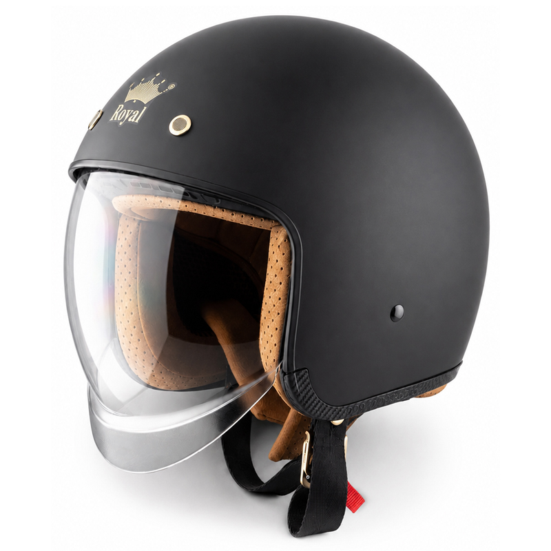 CASCO PARA MOTO - ROYAL M-139 / NEGRO / MATE