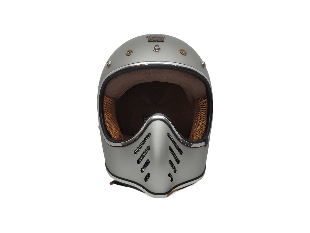 CASCO PARA MOTO / ROYAL H-01 / PLATA / MATE