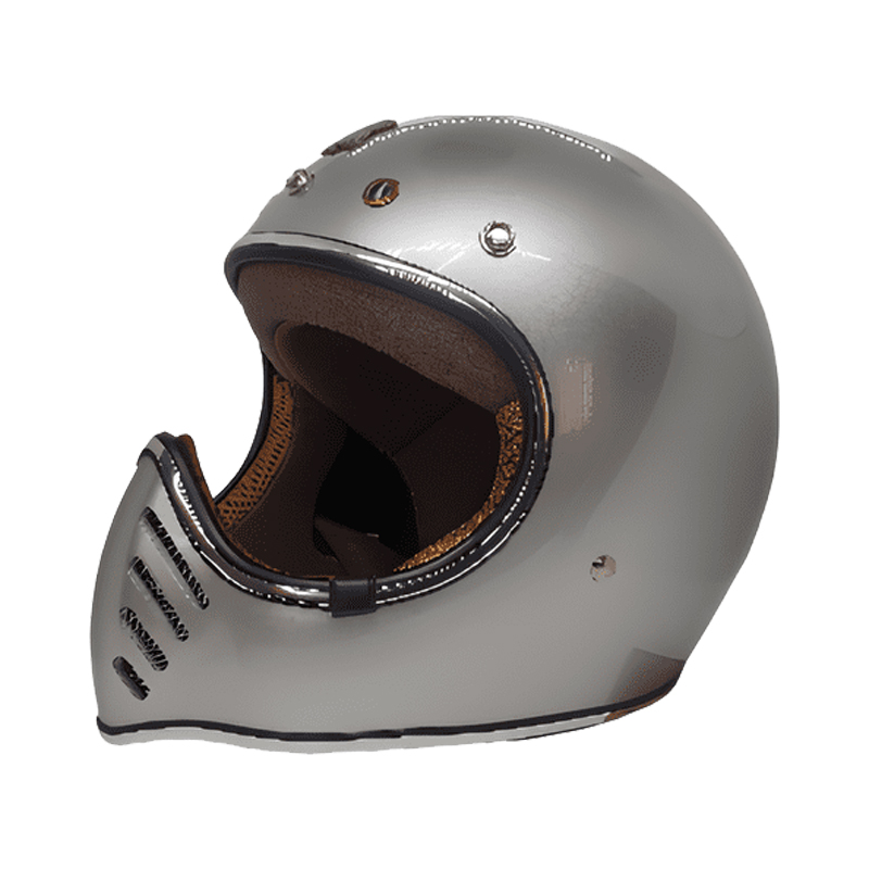 CASCO PARA MOTO / ROYAL H-01 / PLATA / BRILLO - Imagen 3