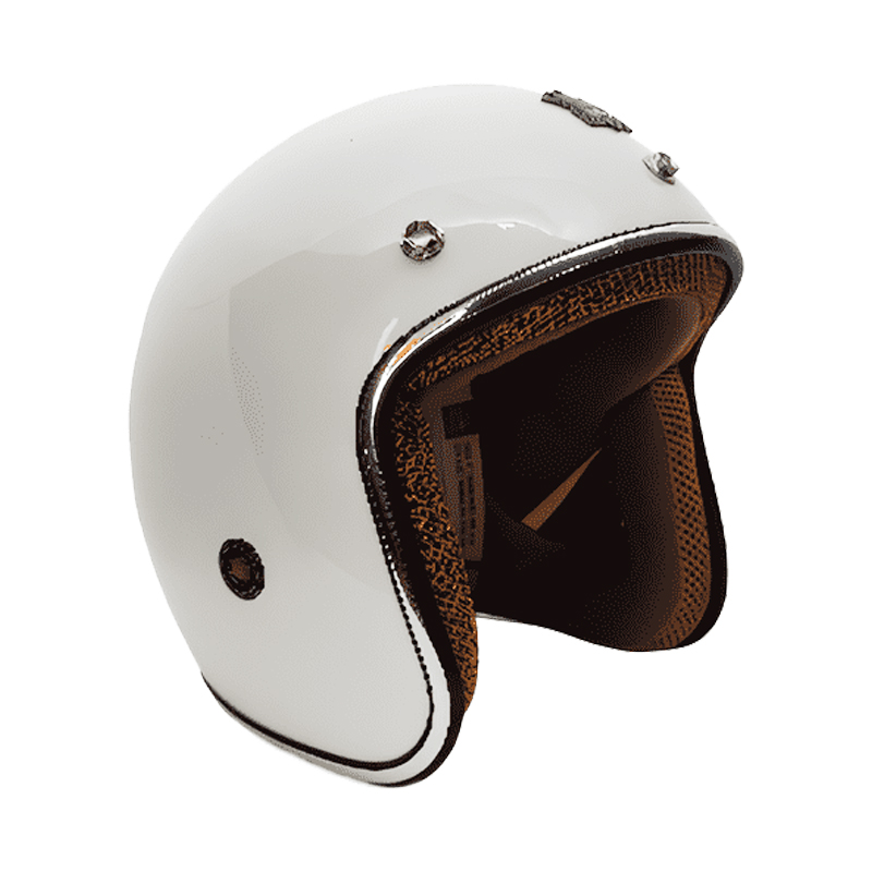 CASCO PARA MOTO - ROYAL M-20C / BLANCO / BRILLO