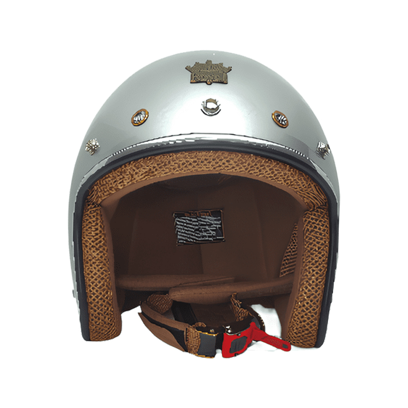 CASCO PARA MOTO - ROYAL M-20C / PLATA / BRILLO - Imagen 3