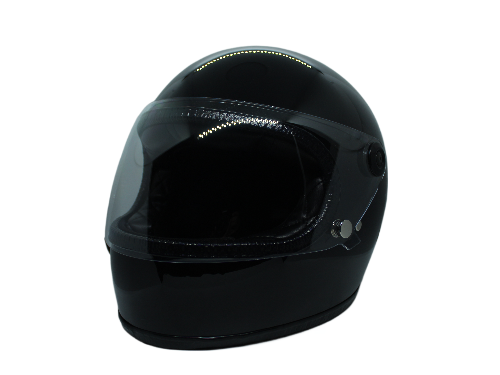 CASCO PARA MOTO – ITACA – LEMANS / NEGRO / BRILLO