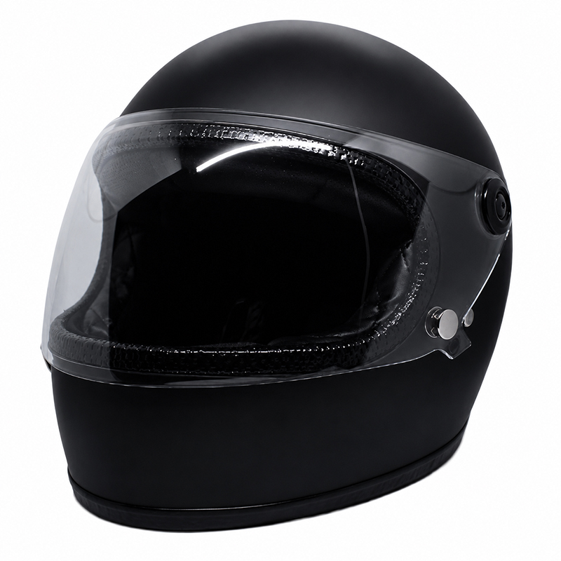CASCO PARA MOTO – ITACA – LEMANS / NEGRO / MATE