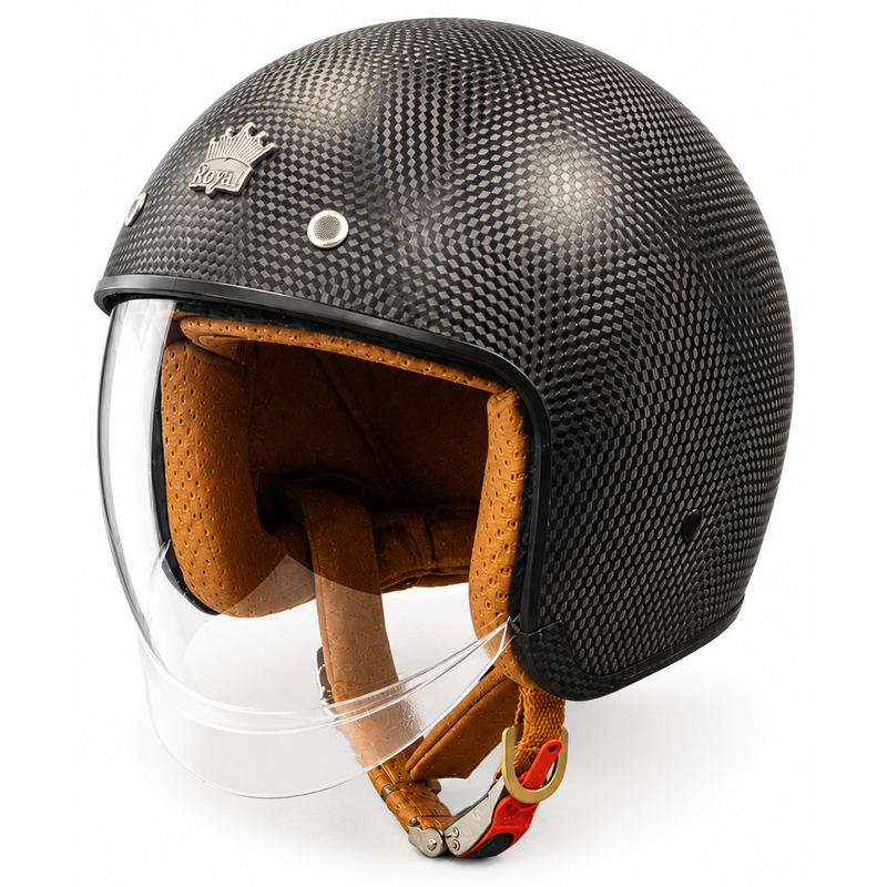 CASCO PARA MOTO – ROYAL M-139 / NEGRO / MATE / CARBON