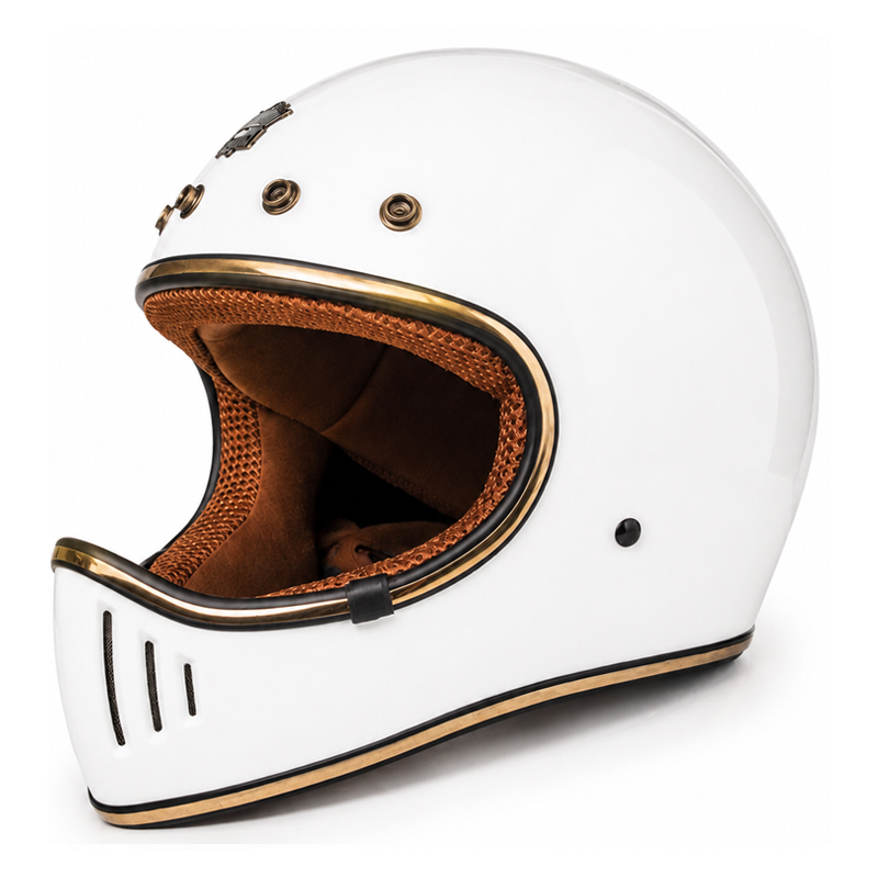 CASCO PARA MOTO – ROYAL M-141 / BLANCO / BRILLO