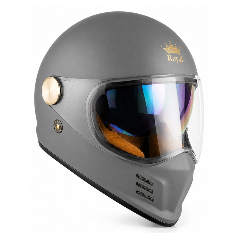 CASCO PARA MOTO – ROYAL M-186 / GRIS / MATE