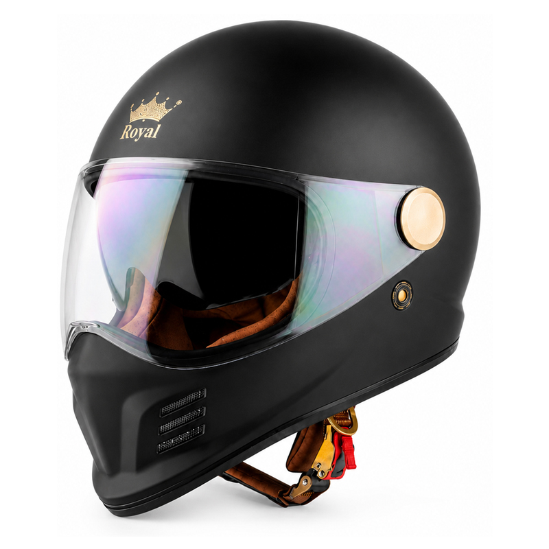CASCO PARA MOTO – ROYAL M-186 / NEGRO / MATE