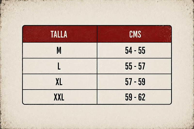 Tallas Cascos Royal